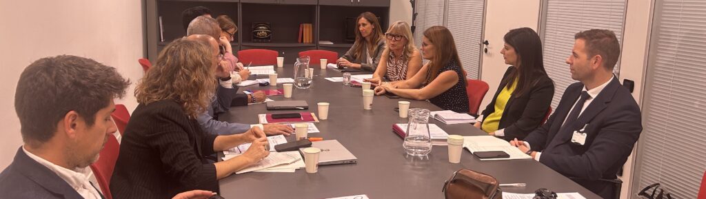 Ponentes de la reunión sobre Miocardiopatías en el Parlament de Catalunya. 22/10/2025